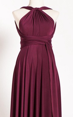 Marsala Infinity Long Convertible Dress