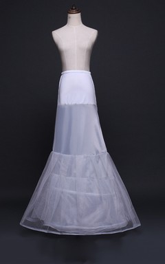 New Fishtail Wedding Petticoat with Elastic Belt Thickening Mesh Yarn Trailing Wedding Dress Accessories