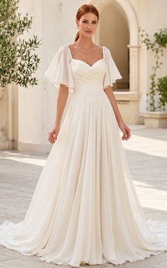 Brautkleid aus Satin im Meerjungfrauenstil, trägerlos, mit Schleppe