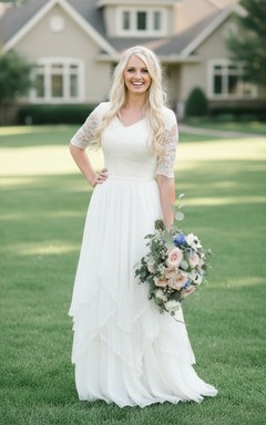 Mature Bride Vintage Country Dress