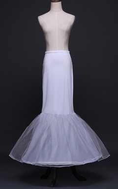 New Fishtail Tulle Petticoat with Elastic Belt Mesh Tulle Trailing Bone Wedding Dress Accessories