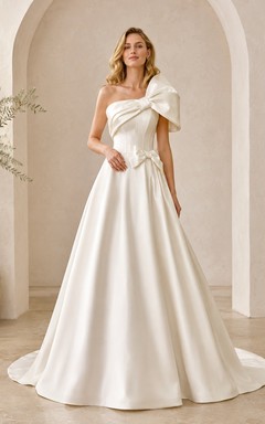 Elegantes Brautkleid in A-Linie für formelle Anlässe