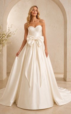 Ball Gown Strapless a Elegant Bridal Wedding Dress