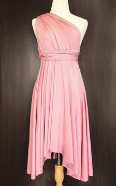 Robe portefeuille convertible rose poudré