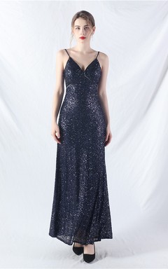 Robe longue trapèze évasée à paillettes, modèle phare du quotidien