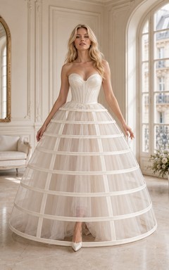 Simple Floor-length Sleeveless Bridal Ceremony Formal Sweetheart A-line Dress