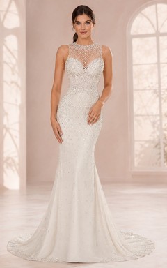 Vestido de gala, un elegante vestido de novia formal para bodas.