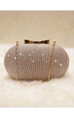 Crystal Metal Clutch