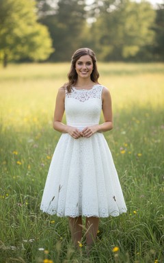 Robe de thé en dentelle style vintage