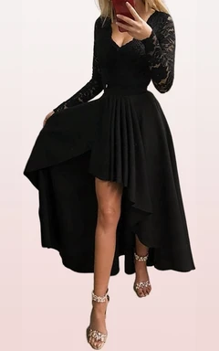 Black V-neck