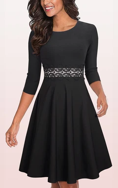 Black 3/4 Length Sleeve