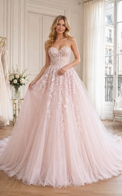Boho-Romantik-Elegantes Brautkleid mit Herzausschnitt, formelles Hochzeitskleid, Edition B, Ball