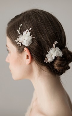 Korean Style Handmade Flower Hair Pins