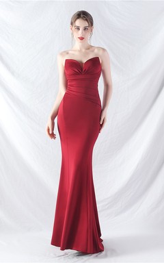 Craft Dress Sexy Off-Shoulder Wrapped Chest Satin Evening Dress