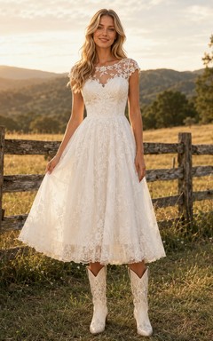 Robe de mariée de maternité à épaules dénudées, corsage en dentelle, robe de mariée Vineyard avec traîne.