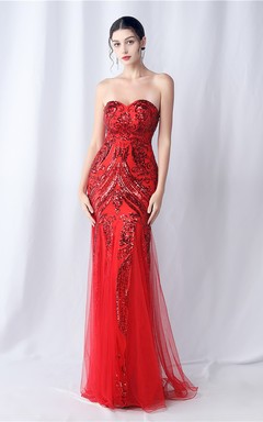 Positionierung Blumenschnitt Netz Pailletten Hochzeitsdinner Toast Party Abendkleid