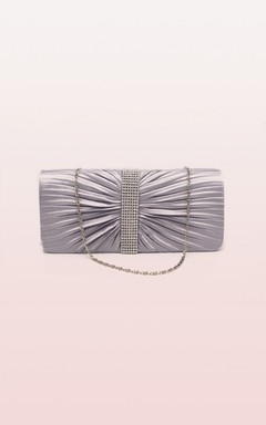 Ruching Rhinestone Handbag