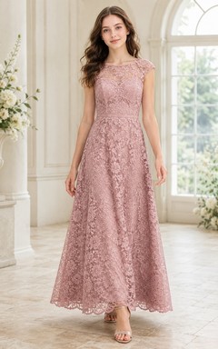Brautjungfernkleid in Altrosa, A-Linie, ärmellos, mit Strasssteinen besetzt, romantisch