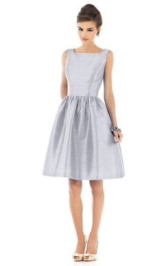 A-Line Wonderful Short Dress With Zipper Back