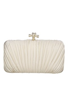 Satin Pleating Clutch
