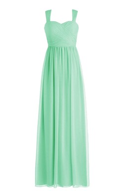 Straps Criss-cross Sheath Gown With Zipper Back