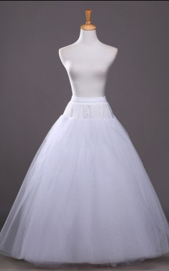 Without Steel Ring And Trace And Binding 4 Tiers Tutu Tulle Long Dress Petticoat