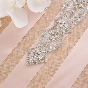 Bridal Crystal Appliqued Belt