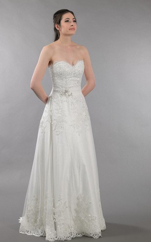 Strapless a Line Dress