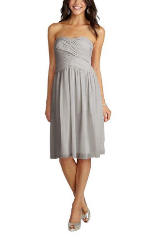 Long Silver Bridesmaid Dresses
