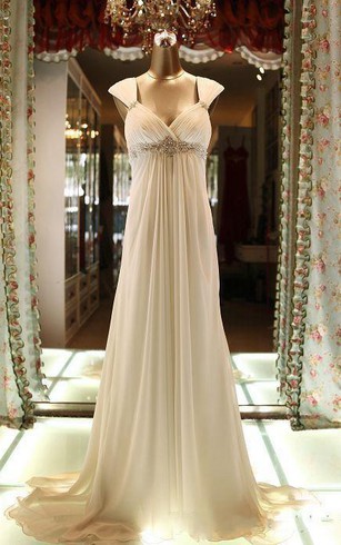 Cheap Bohemian Wedding Gown Cheap Grecian Beach Bridal Dress