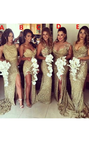 rose gold sparkly bridesmaid dresses