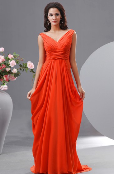 Burnt Light Orange Bridesmaids Dresses Burn Orange Dress For