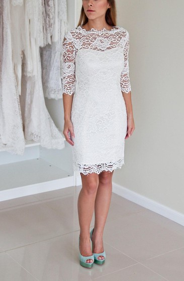 Short Length Sexy Bridal Dresses Short Length Wedding Gowns