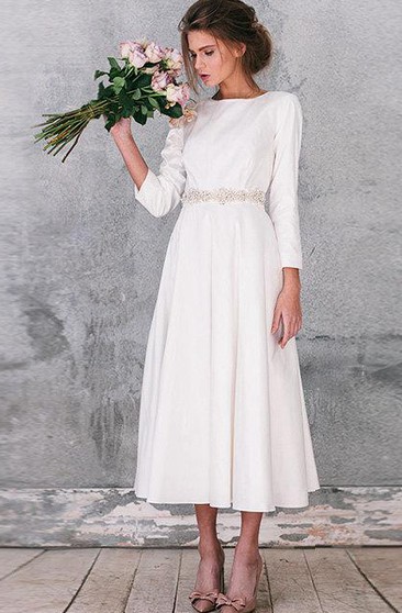 vintage midi wedding dresses