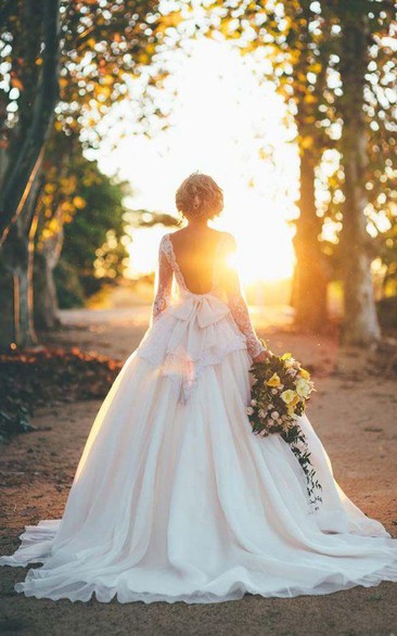 Faddish Sweetheart Organza Ball Gown Wedding Dresses With Floor-Length