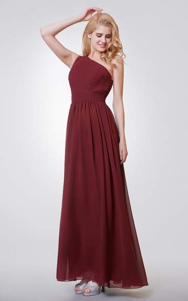 Sleeveless A-line Long Chiffon Dress With Special Back