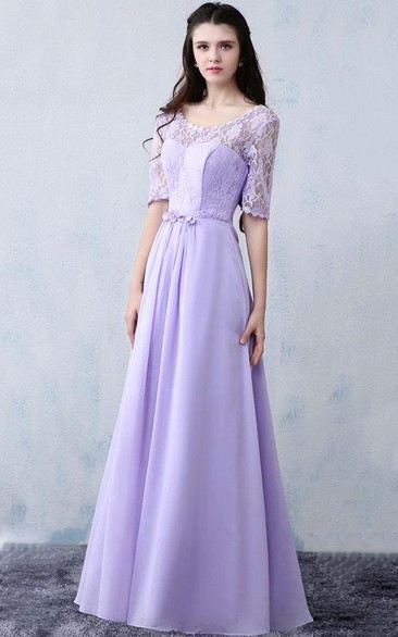Purple Lace Bridesmaid Long Prom Evening Evening Gown Wedding Dress