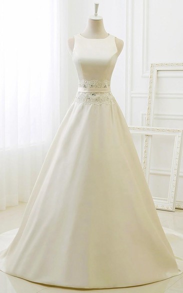 A-Line Ball Gown Tea-Length Scoop 3-4 Sleeve Long Sleeve Beading Jacket Chiffon Tulle Lace Sequins Organza Satin Dress