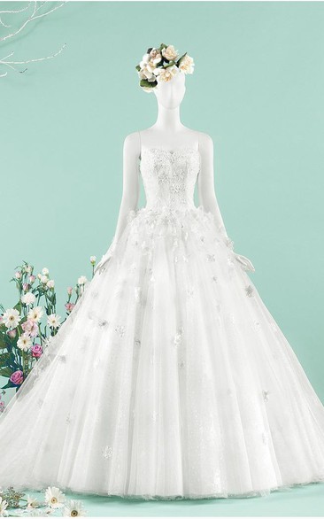 A-Line Ball Gown Tea-Length Sweetheart Beading Jacket Chiffon Tulle Lace Sequins Organza Satin Dress