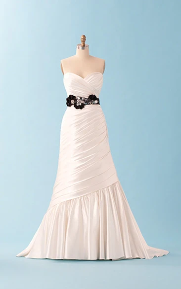 A-Line Simple Dress With Crisscross Ruching