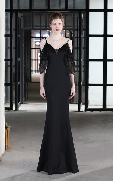 Toast Dress Bride Long Sling Thank You Banquet Slim Fishtail Skirt Wedding Car Model Exhibition Dress