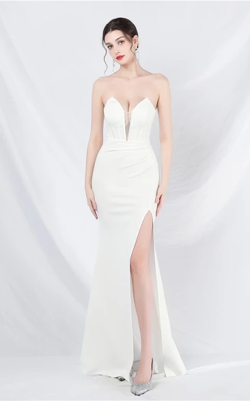 Classic Palace Herringbone Vest Waist Strapless Sling Evening Dress