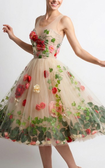 Short Tulle Wedding & Cocktail Dress Plus Size