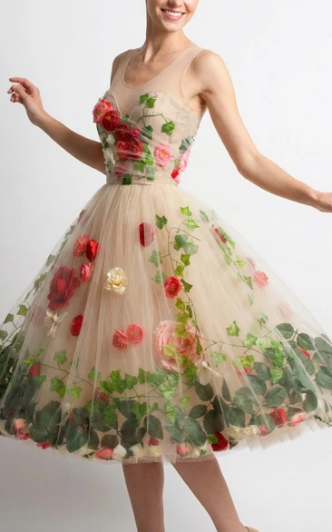 Short Tulle Wedding & Cocktail Dress Plus Size