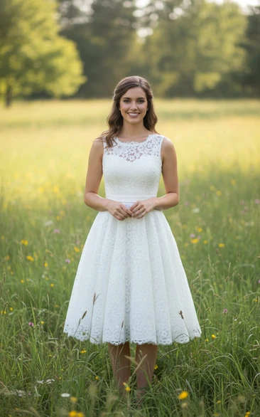 Vintage Style Lace Tea Dress