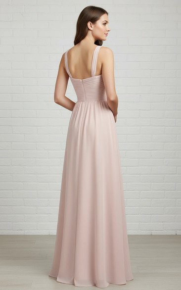 The Classic Pleated Strap Gown