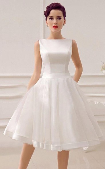 A-Line Sweetheart Sleeveless Backless Organza Dress - Dorris Wedding