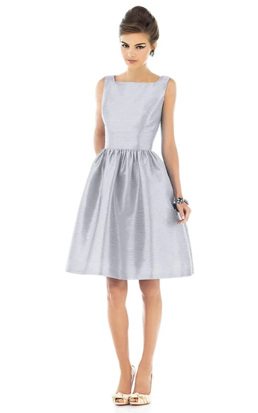 A-Line Wonderful Short Dress With Zipper Back