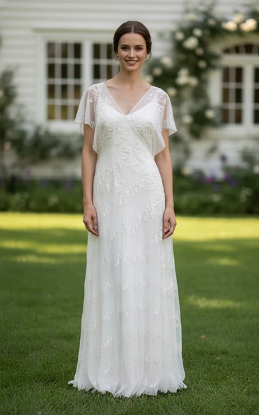 Gatsby Inspired Vintage Lace Gown