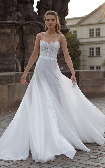 Modern Tulle A Line Floor-length Sleeveless Wedding Dress with Ruching